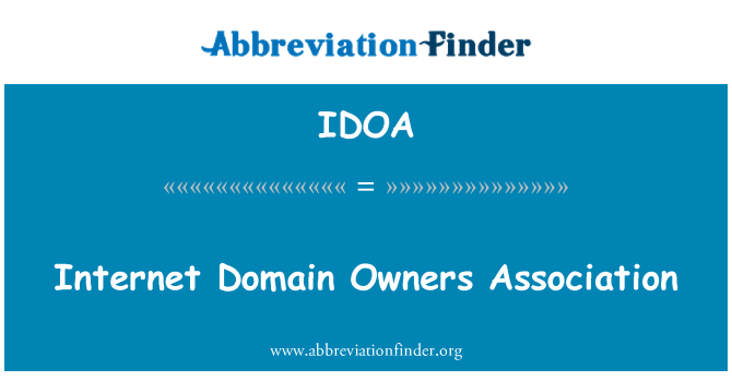 IDOA: Internet Domain Owners Association