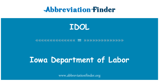 IDOL: 爱荷华州劳工部