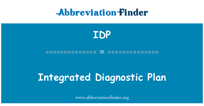 IDP: Integriran diagnostični načrt