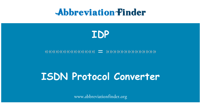 IDP: ISDN protokol konverter