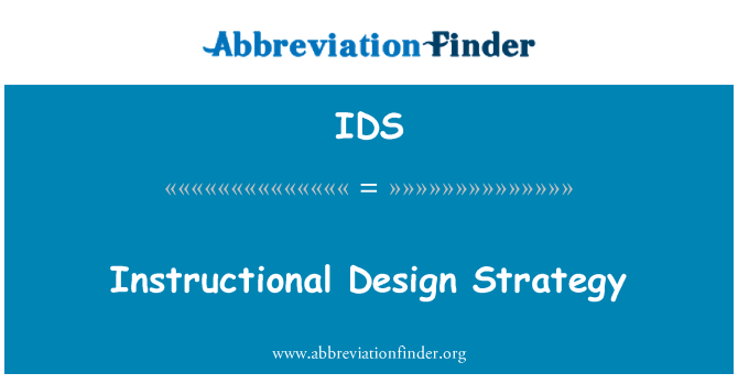 IDS: Instruktážní Design strategie