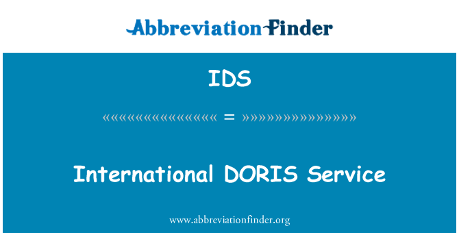 IDS: ดอริสสบาย