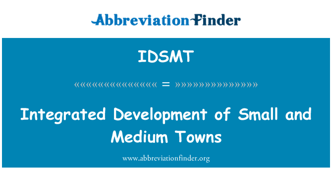 IDSMT: Devlopman entegre ti ak lavil mwayen