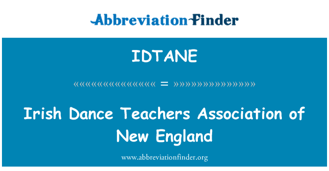 IDTANE: Asosiasi guru tari Irlandia New England