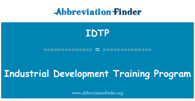 IDTP: Industrial Development Training Program