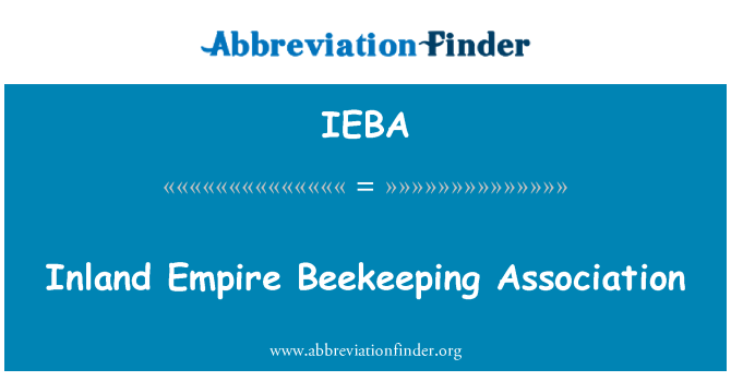IEBA: Inland Empire včelařství asociace