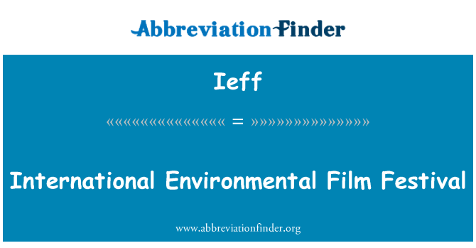Ieff: 国際環境映画祭
