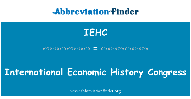 IEHC: Internationale economische geschiedenis Congres