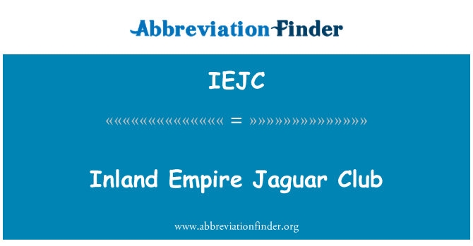 IEJC: Sisemaal impeeriumi Jaguar Club