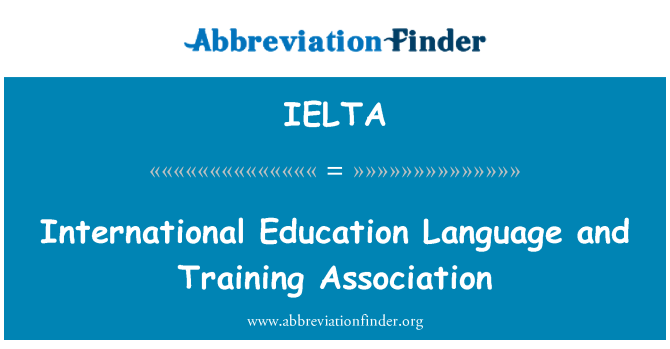 IELTA: Limba internaţională educaţie şi formare de asociere