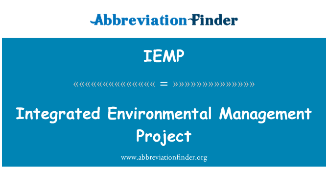 IEMP: Integrated Environmental Management Project