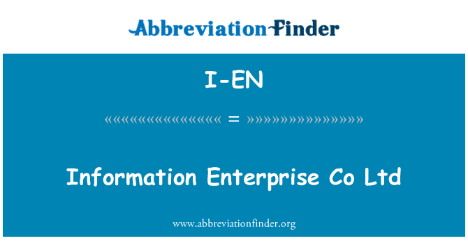 I-EN: Informations entreprise Co Ltd