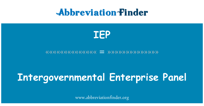 IEP: Međuvladin Enterprise ploča