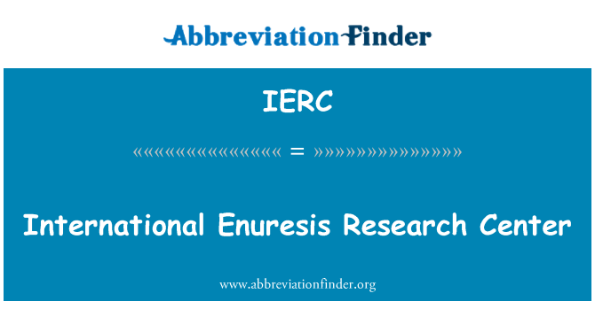IERC: Sant Enuresis entènasyonal