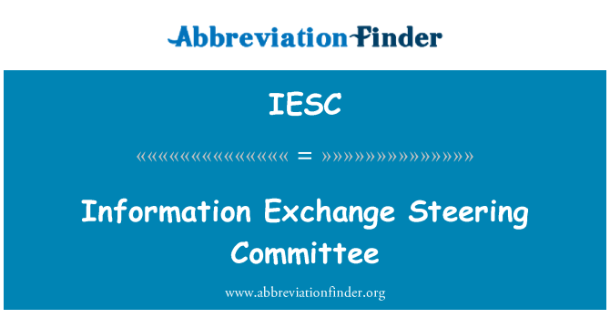 IESC: Informační výměna řídící výbor