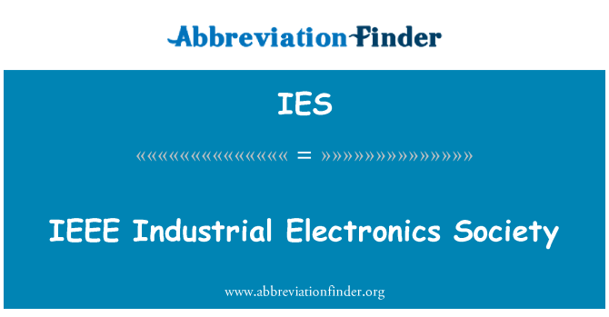 IES: Societate de electronică IEEE industriale