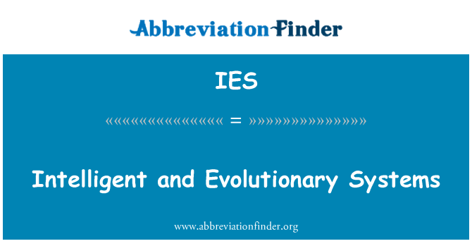 IES: Intelligente en evolutionaire systemen