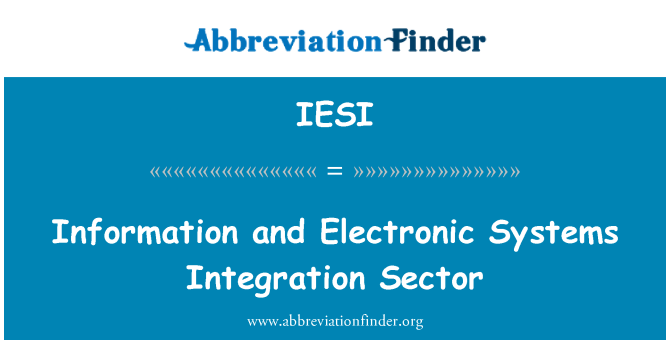 IESI: Enfòmasyon ak sistèm elektwonik entegrasyon sektè
