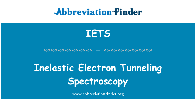 IETS: Spettroskopja Tunneling elettron indipendenti ħafna mill-