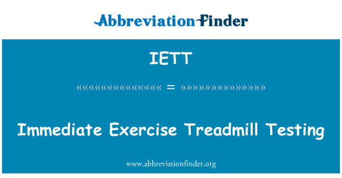 IETT: Immédiatement Exercice Tapis sonde