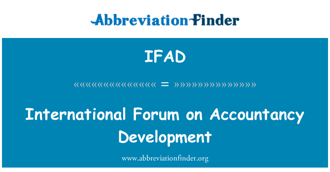 IFAD: Rahvusvaheline Foorum raamatupidamise arengu