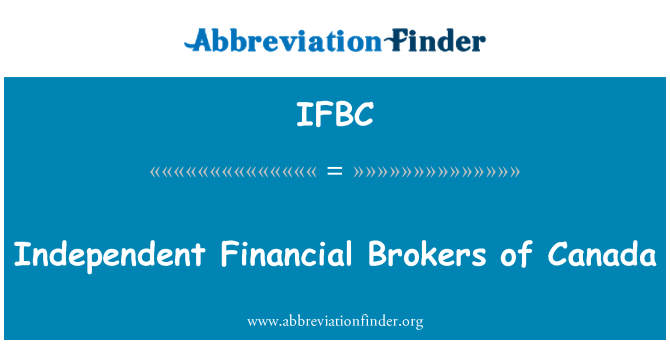 IFBC: Nezávislých finančných sprostredkovateľov Kanady
