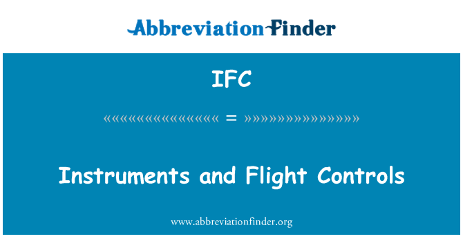 IFC: 儀器和飛行控制