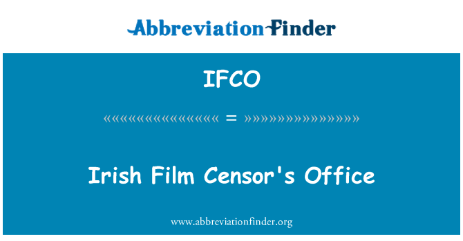 IFCO: 愛爾蘭電影檢查員辦公室