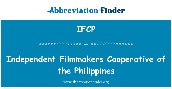 IFCP: Filmmakers indipendenti kooperattiva tal-Filippini
