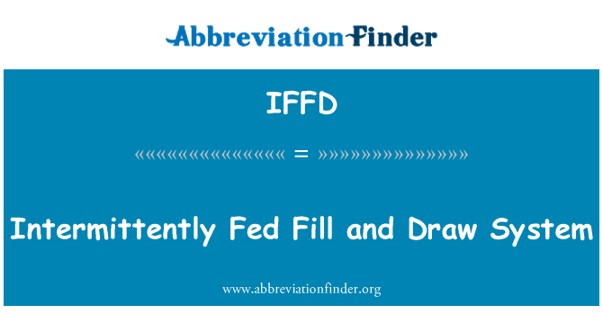 IFFD: Povremeno Fed ispune i nacrtati sustav