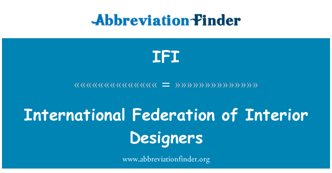 IFI: Međunarodna federacija za dizajnera interijera