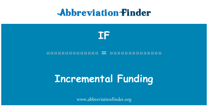 IF: Fon incrémentielle