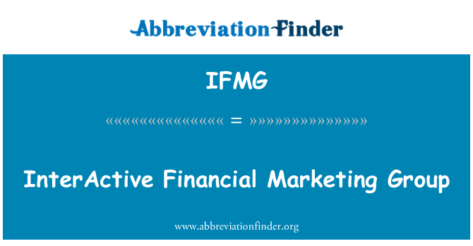 IFMG: InterActive zafè gwoup finasye