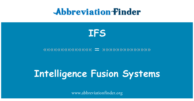 IFS: Интеллектуальные системы Fusion