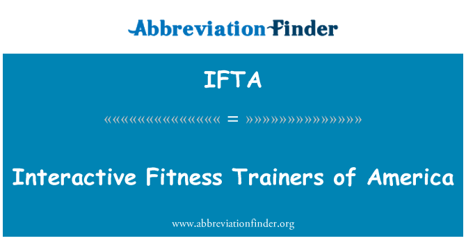 IFTA: Pelatih kebugaran interaktif Amerika