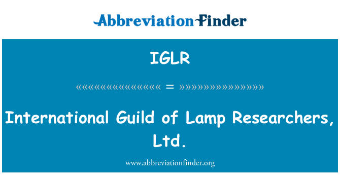 IGLR: Mezinárodní spolek Lamp výzkumných pracovníků, s.r.o.