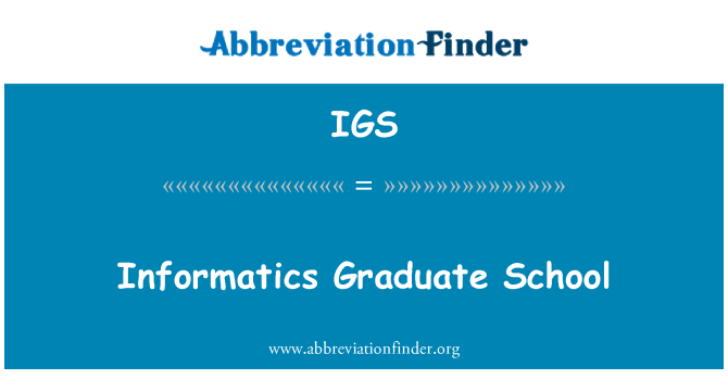 IGS: Scuola di specializzazione informatica