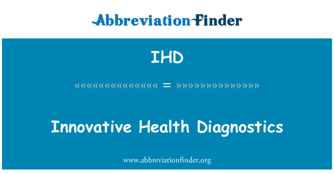 IHD: Saħħa innovattivi dijanjostiċi