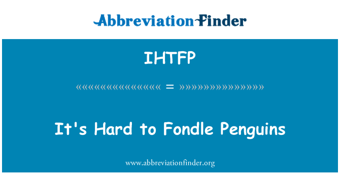 IHTFP: Είναι δύσκολο να χαϊδεύω πιγκουΐνους