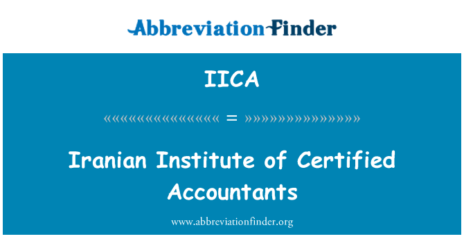 IICA: Iranian Institute of Accountants certificata