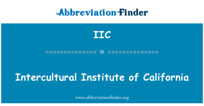 IIC: 캘리포니아 국제 문화 연구소
