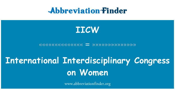 IICW: สภานานาชาติอาศัยในผู้หญิง