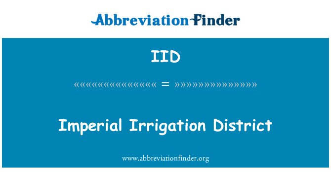 IID: Imperial irigasyon distri