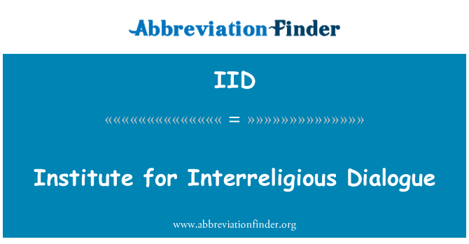 IID: Enstiti pou dyalòg Interreligieux