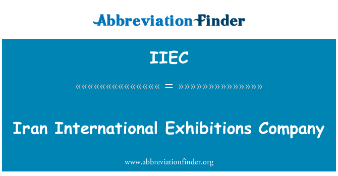 IIEC: Iran International Exhibitions Company