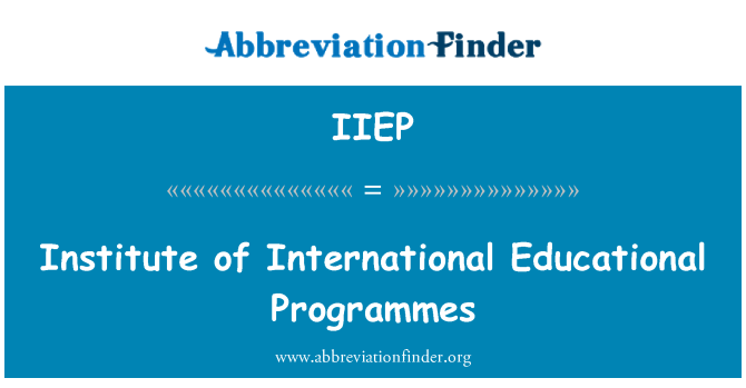 IIEP: Institute of International Educational Programmes
