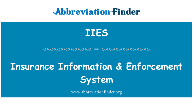 IIES: Enfòmasyon sou asirans & sistèm kontwòl