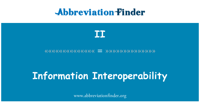 II: Oplysninger interoperabilitet