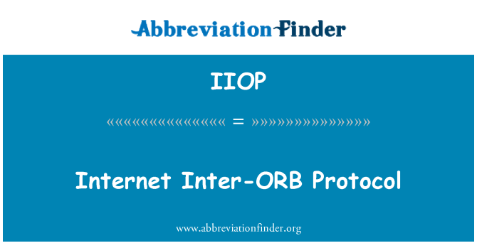 IIOP: Протокол между ORB