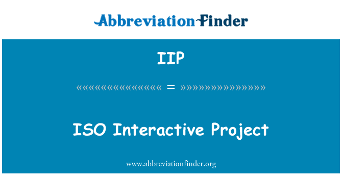 IIP: Interaktivni projekt ISO
